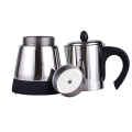 4 or 6 Cup Stainless Steel portable  Moka Pot Electric / Electric Moka Coffee Maker